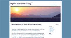 Desktop Screenshot of implantawareness.com